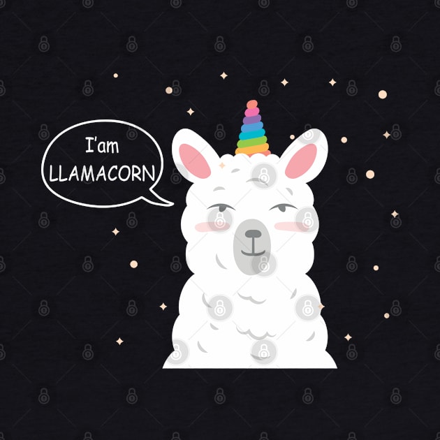 Funny Llamacorn - Funny Cute Llama Unicorn by Pannolinno